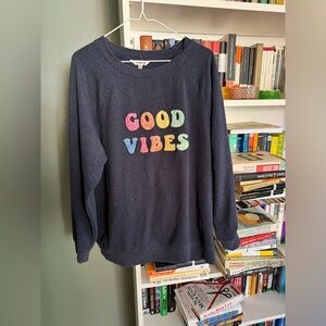 Wildfox Sweatshirt “Good Vibes” Women’s Size Small